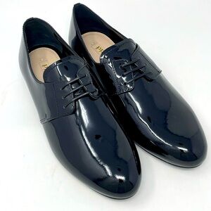 Prada Black Oxfords Sleek Patent Leather
